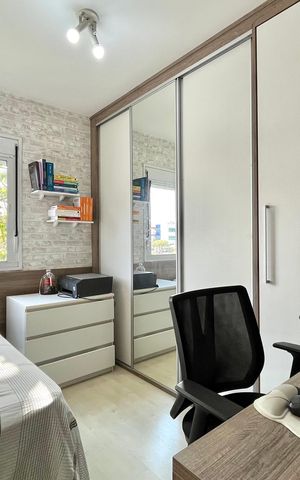 Apartamento à venda com 68m², 3 quartos e 2 vagas Apartamento à venda com 68m², 3 quartos e 2 vagasQuarto 2