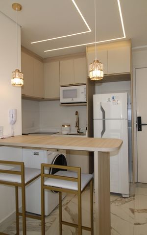 Apartamento para alugar com 28m², 1 quarto e 1 vagaStudio