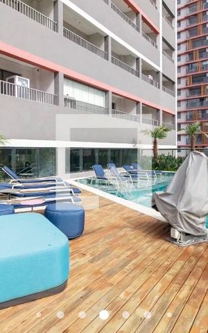 Studio para alugar com 26m², 1 quarto e sem vaga