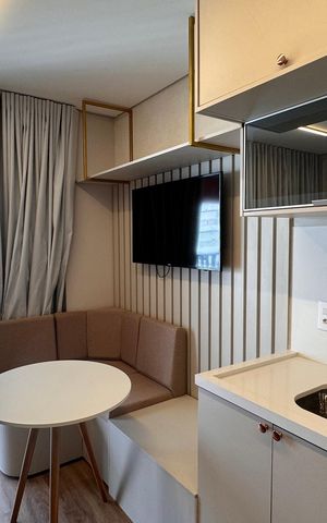 Studio para alugar com 26m², 1 quarto e sem vaga