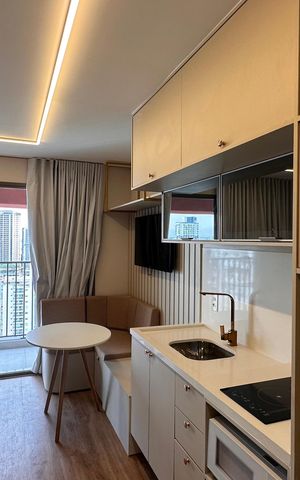 Studio para alugar com 26m², 1 quarto e sem vaga
