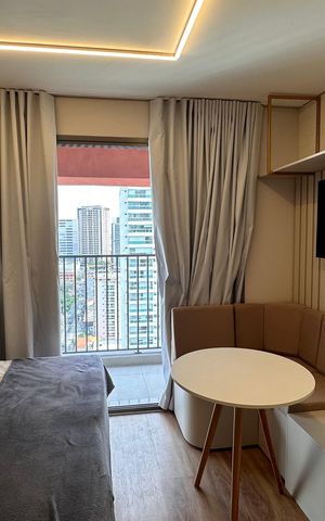 Studio para alugar com 26m², 1 quarto e sem vaga