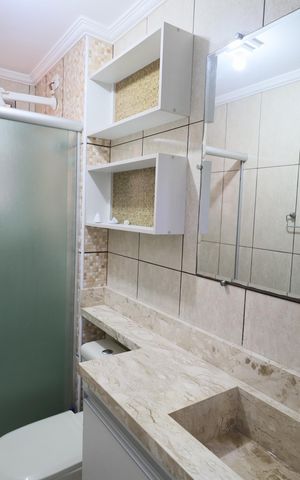 Apartamento para alugar com 72m², 3 quartos e 1 vagaBanheiro 2
