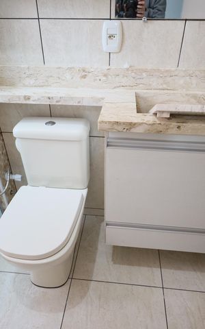 Apartamento para alugar com 72m², 3 quartos e 1 vagaBanheiro da Suíte 1