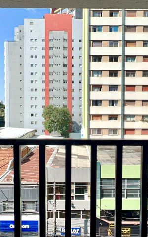 Studio à venda com 30m², 1 quarto e sem vagaVaranda