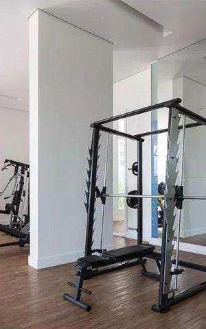 Apartamento para alugar com 44m², 1 quarto e 1 vaga Apartamento para alugar com 44m², 1 quarto e 1 vagaÁrea comum - Academia