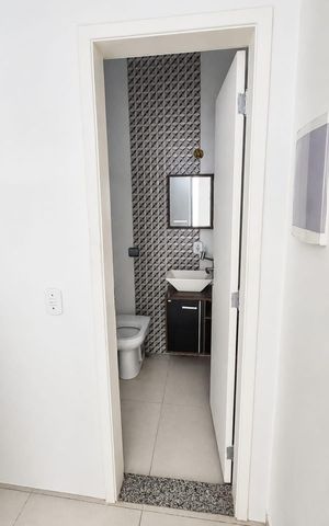 Studio para alugar com 47m², 1 quarto e sem vaga Studio para alugar com 47m², 1 quarto e sem vagaBanheiro