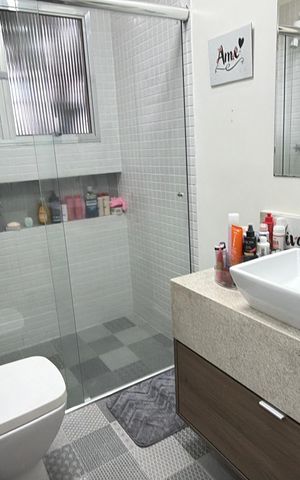 Apartamento à venda com 89m², 3 quartos e 1 vaga Apartamento à venda com 89m², 3 quartos e 1 vagaBanheiro