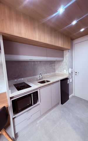 Studio para alugar com 33m², 1 quarto e sem vaga