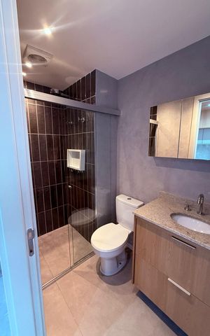 Studio para alugar com 33m², 1 quarto e sem vaga Studio para alugar com 33m², 1 quarto e sem vagaBanheiro