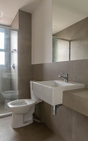 Apartamento à venda com 56m², 1 quarto e 1 vaga Apartamento à venda com 56m², 1 quarto e 1 vagaBanheiro