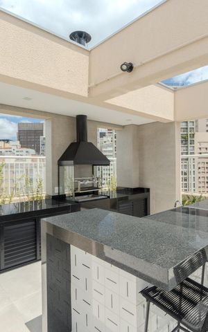Studio para alugar com 27m², 1 quarto e sem vaga Studio para alugar com 27m², 1 quarto e sem vagaÁrea comum - Churrasqueira 2