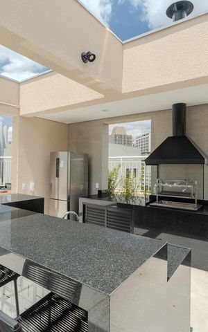 Studio para alugar com 27m², 1 quarto e sem vaga Studio para alugar com 27m², 1 quarto e sem vagaÁrea comum - Churrasqueira 2