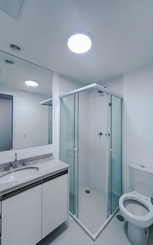 Studio para alugar com 27m², 1 quarto e sem vagaBanheiro
