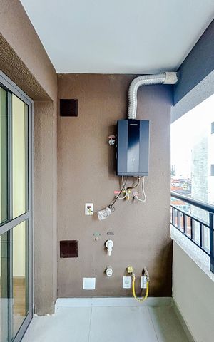 Studio para alugar com 27m², 1 quarto e sem vagaVaranda