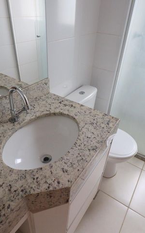 Apartamento para alugar com 45m², 1 quarto e 1 vaga Apartamento para alugar com 45m², 1 quarto e 1 vagaBanheiro da Suíte