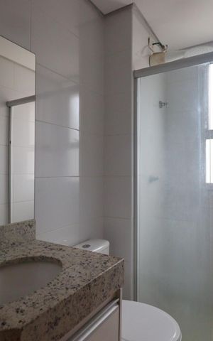 Apartamento para alugar com 45m², 1 quarto e 1 vaga Apartamento para alugar com 45m², 1 quarto e 1 vagaBanheiro da Suíte