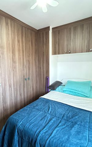 Apartamento à venda com 60m², 2 quartos e 2 vagasQuarto 2