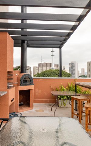 Studio para alugar com 25m², 1 quarto e sem vaga Studio para alugar com 25m², 1 quarto e sem vagaChurrasqueira