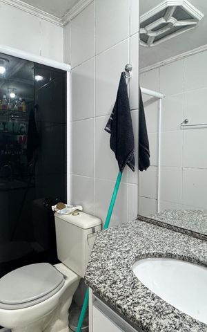 Apartamento para alugar com 61m², 3 quartos e 1 vaga Apartamento para alugar com 61m², 3 quartos e 1 vagaBanheiro Social