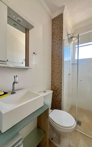 Apartamento para alugar com 45m², 2 quartos e 1 vaga Apartamento para alugar com 45m², 2 quartos e 1 vagaBanheiro