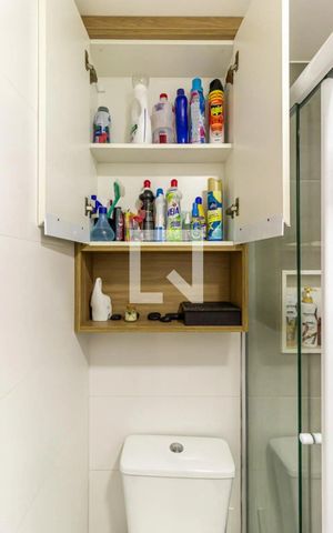 Apartamento para alugar com 26m², 1 quarto e sem vaga Apartamento para alugar com 26m², 1 quarto e sem vagaBanheiro
