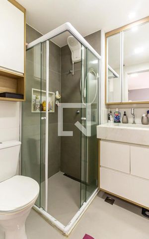 Apartamento para alugar com 26m², 1 quarto e sem vaga Apartamento para alugar com 26m², 1 quarto e sem vagaBanheiro