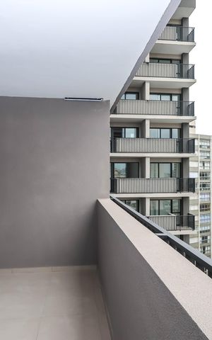 Studio à venda com 31m², 1 quarto e sem vagaVaranda