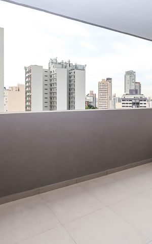 Studio à venda com 31m², 1 quarto e sem vagaVaranda