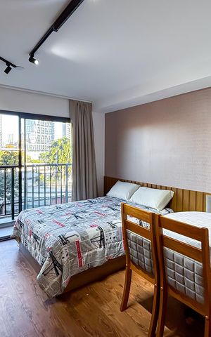 Studio para alugar com 26m², 1 quarto e sem vaga