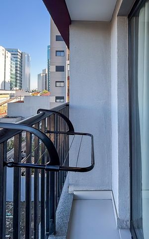 Studio para alugar com 26m², 1 quarto e sem vaga
