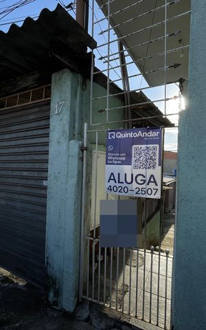 Casa para alugar com 45m², 1 quarto e sem vaga Casa para alugar com 45m², 1 quarto e sem vagaFachada+Placa