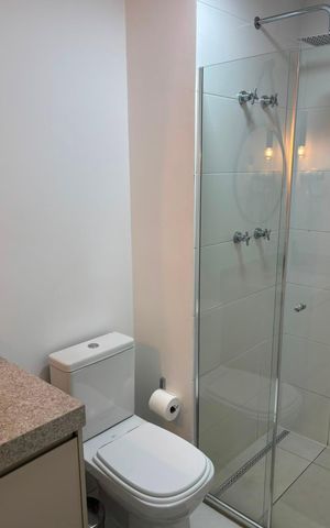 Studio para alugar com 24m², 1 quarto e sem vaga Studio para alugar com 24m², 1 quarto e sem vagaBanheiro