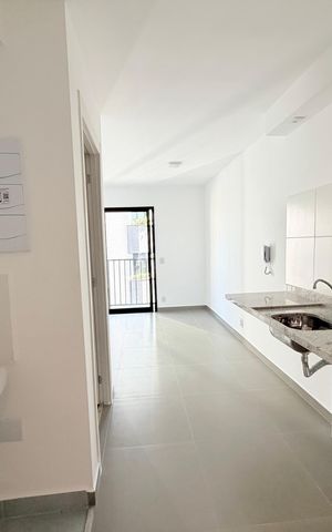 Studio para alugar com 25m², 1 quarto e sem vaga Studio para alugar com 25m², 1 quarto e sem vagaCozinha