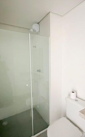 Studio para alugar com 25m², 1 quarto e sem vaga Studio para alugar com 25m², 1 quarto e sem vagaBanheiro