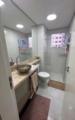 Apartamento à venda com 54m², 2 quartos e 1 vaga Apartamento à venda com 54m², 2 quartos e 1 vagaBanheiro