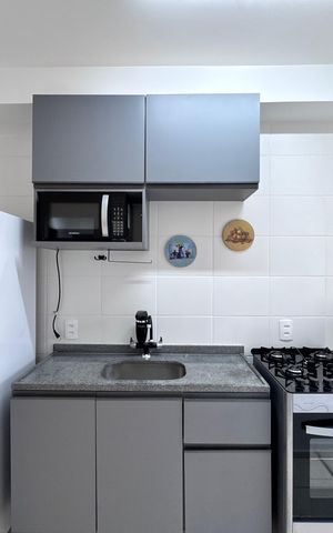 Apartamento para alugar com 44m², 2 quartos e 1 vaga Apartamento para alugar com 44m², 2 quartos e 1 vagaCozinha e Área de Serviço