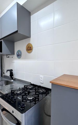 Apartamento para alugar com 44m², 2 quartos e 1 vaga Apartamento para alugar com 44m², 2 quartos e 1 vagaCozinha e Área de Serviço