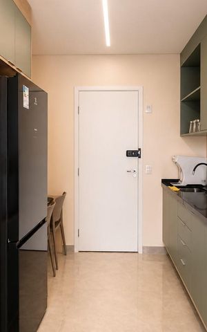 Studio para alugar com 34m², 1 quarto e 1 vaga Studio para alugar com 34m², 1 quarto e 1 vagaCozinha