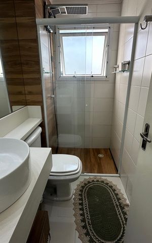 Apartamento à venda com 57m², 1 quarto e 1 vaga Apartamento à venda com 57m², 1 quarto e 1 vagaBanheiro