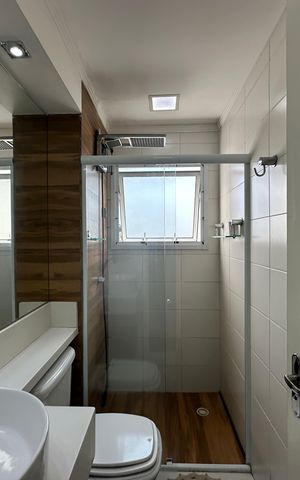 Apartamento à venda com 57m², 1 quarto e 1 vaga Apartamento à venda com 57m², 1 quarto e 1 vagaBanheiro