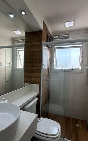 Apartamento à venda com 57m², 1 quarto e 1 vaga Apartamento à venda com 57m², 1 quarto e 1 vagaBanheiro