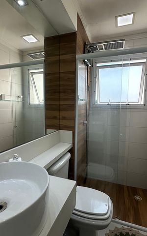 Apartamento à venda com 57m², 1 quarto e 1 vaga Apartamento à venda com 57m², 1 quarto e 1 vagaBanheiro