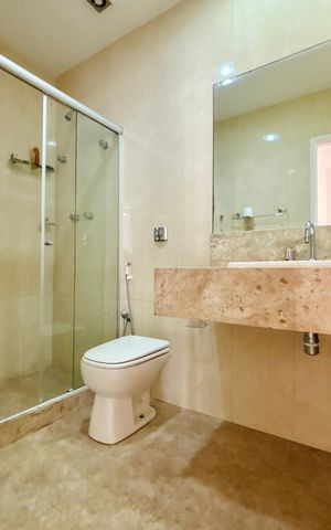 Apartamento para alugar com 120m², 3 quartos e 1 vaga Apartamento para alugar com 120m², 3 quartos e 1 vagaBanheiro social