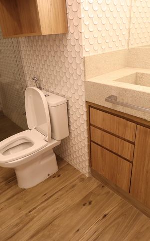 Apartamento para alugar com 120m², 3 quartos e 2 vagasBanheiro do Quarto 3