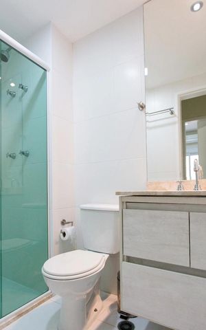 Apartamento para alugar com 55m², 2 quartos e 1 vaga Apartamento para alugar com 55m², 2 quartos e 1 vagaBanheiro