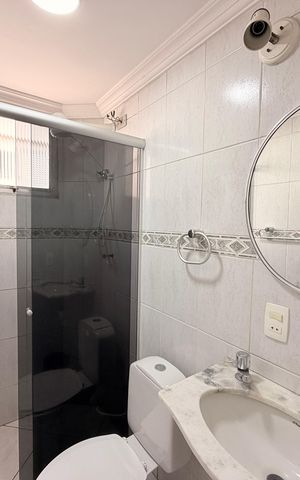 Apartamento à venda com 62m², 3 quartos e 2 vagasBanheiro Social