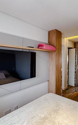 Apartamento à venda com 66m², 1 quarto e 1 vagaQuarto 1 - Suíte