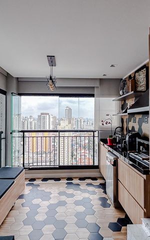 Apartamento à venda com 66m², 1 quarto e 1 vagaVaranda