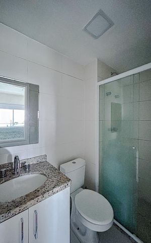 Apartamento à venda com 45m², 1 quarto e sem vagaBanheiro da Suíte